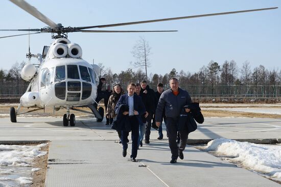 Рабочая поездка вице-премьера РФ Д. Рогозина на космодром Восточный