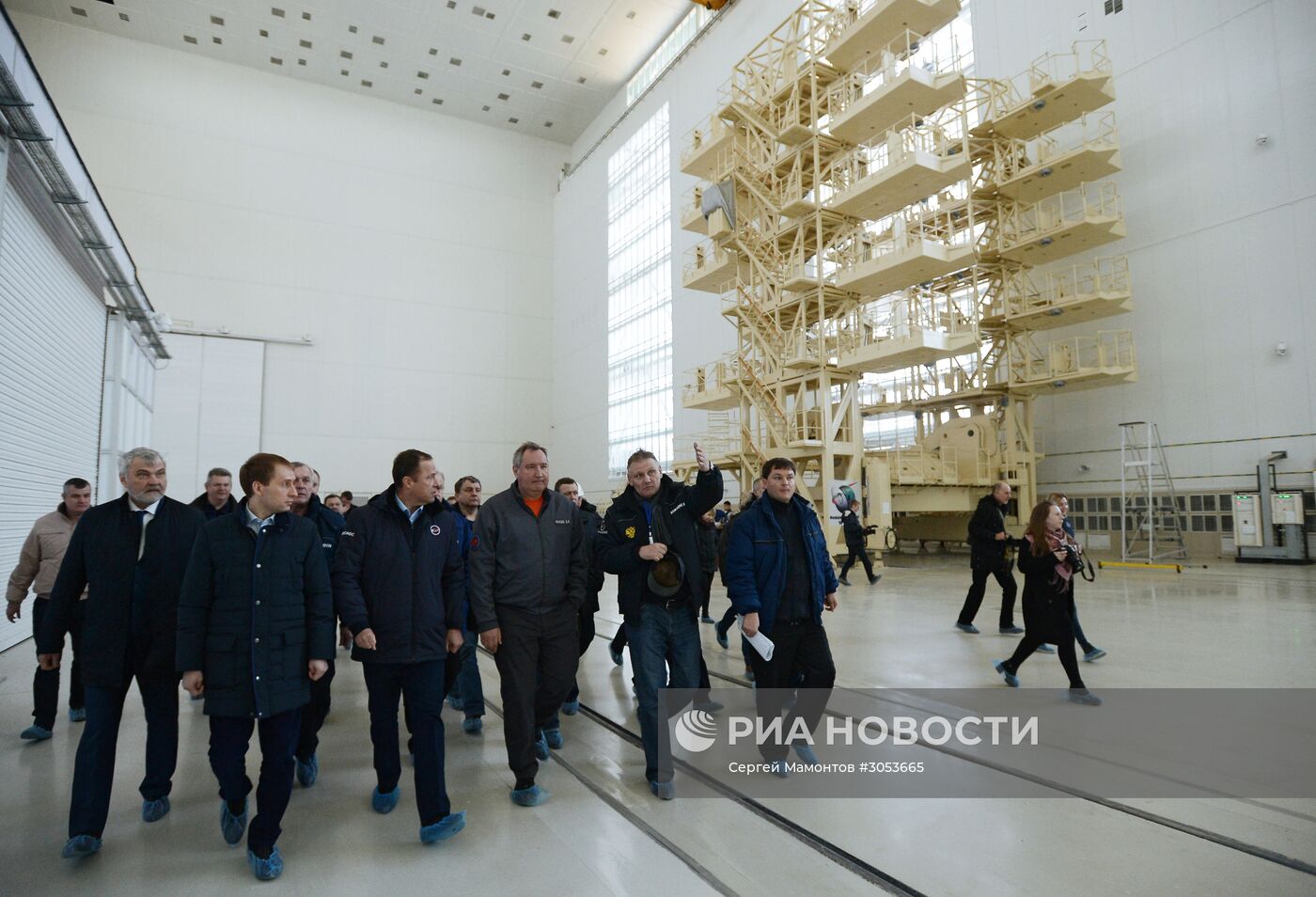 Рабочая поездка вице-премьера РФ Д. Рогозина на космодром Восточный