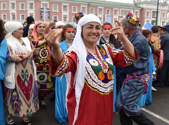 Празднование Навруза в Таджикистане