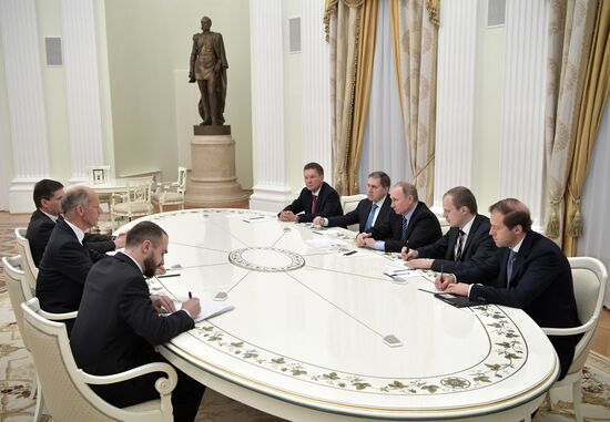 Встреча президента РФ В. Путина с главой концерна BASF К. Боком