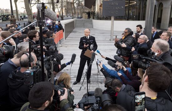 Ситуация на месте теракта у британского парламента