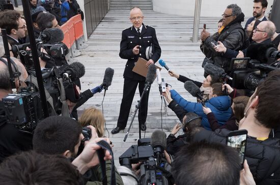 Ситуация на месте теракта у британского парламента