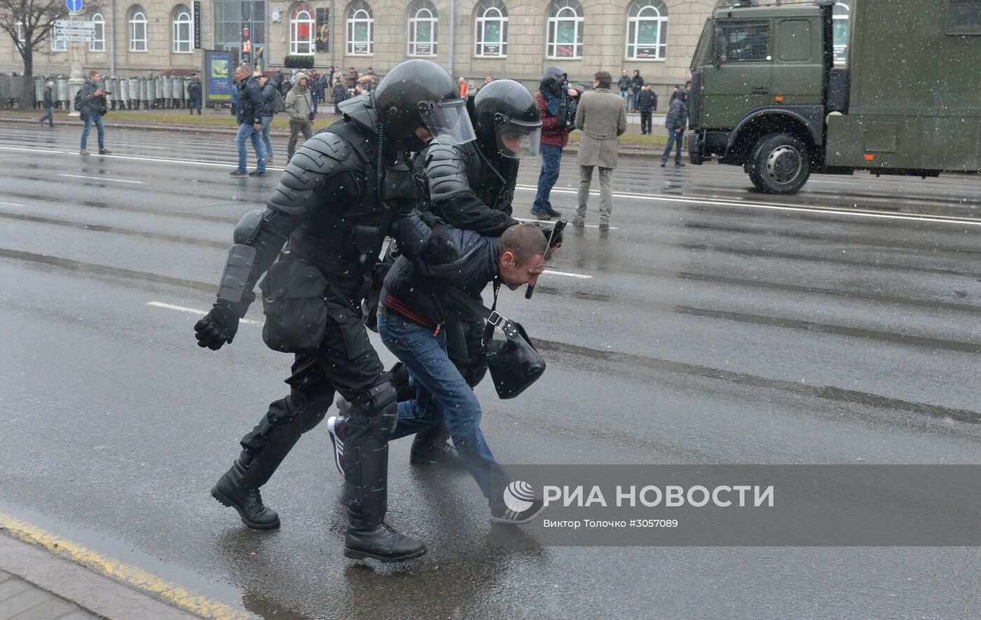 В Минске прошла несанкционированная акция оппозиции