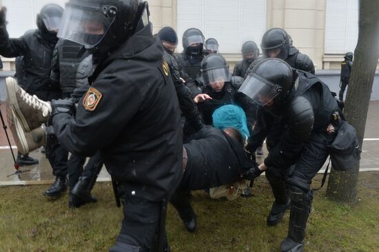 В Минске прошла несанкционированная акция оппозиции