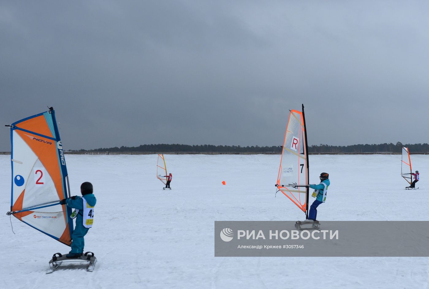 Чемпионат Новосибирской области по зимнему кайтингу