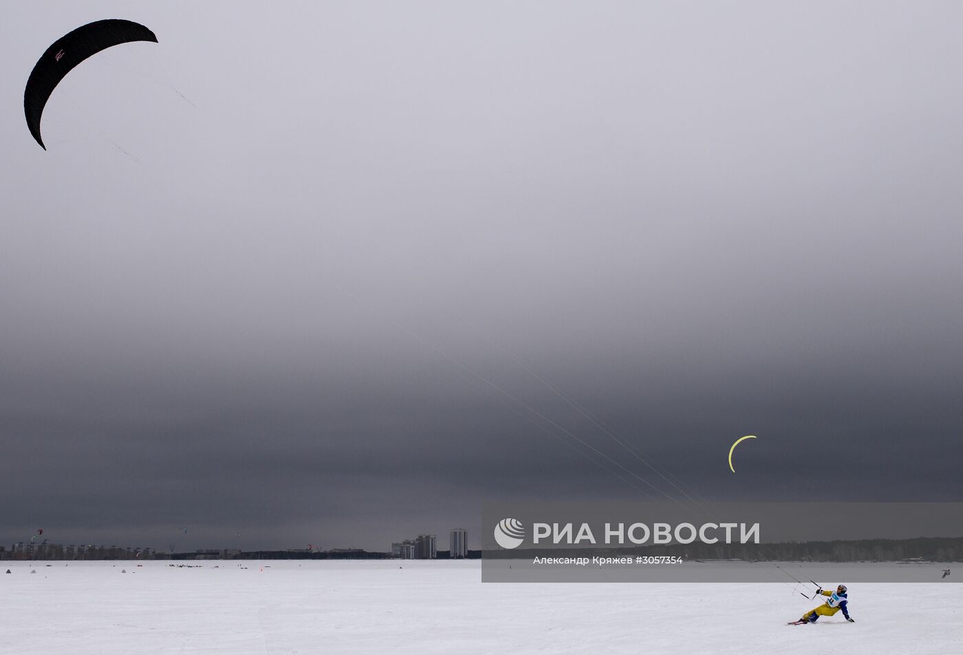 Чемпионат Новосибирской области по зимнему кайтингу