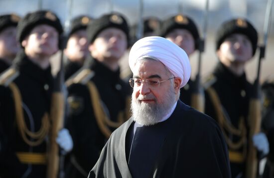Прилет президента Ирана Х. Рухани в Москву