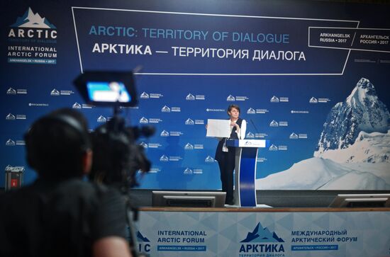 Подготовка к Международному арктическему форуму "Арктика - территория диалога" в Архангельске