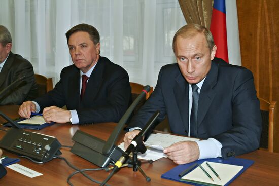 Посещение президентом РФ В. Путиным Коломны