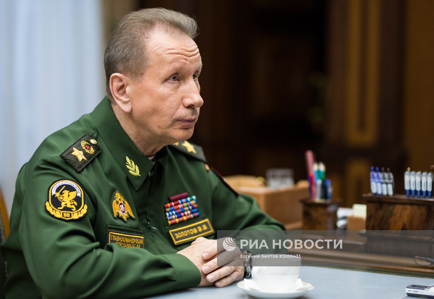 Главнокомандующий войсками национальной гвардии РФ Виктор Золотов