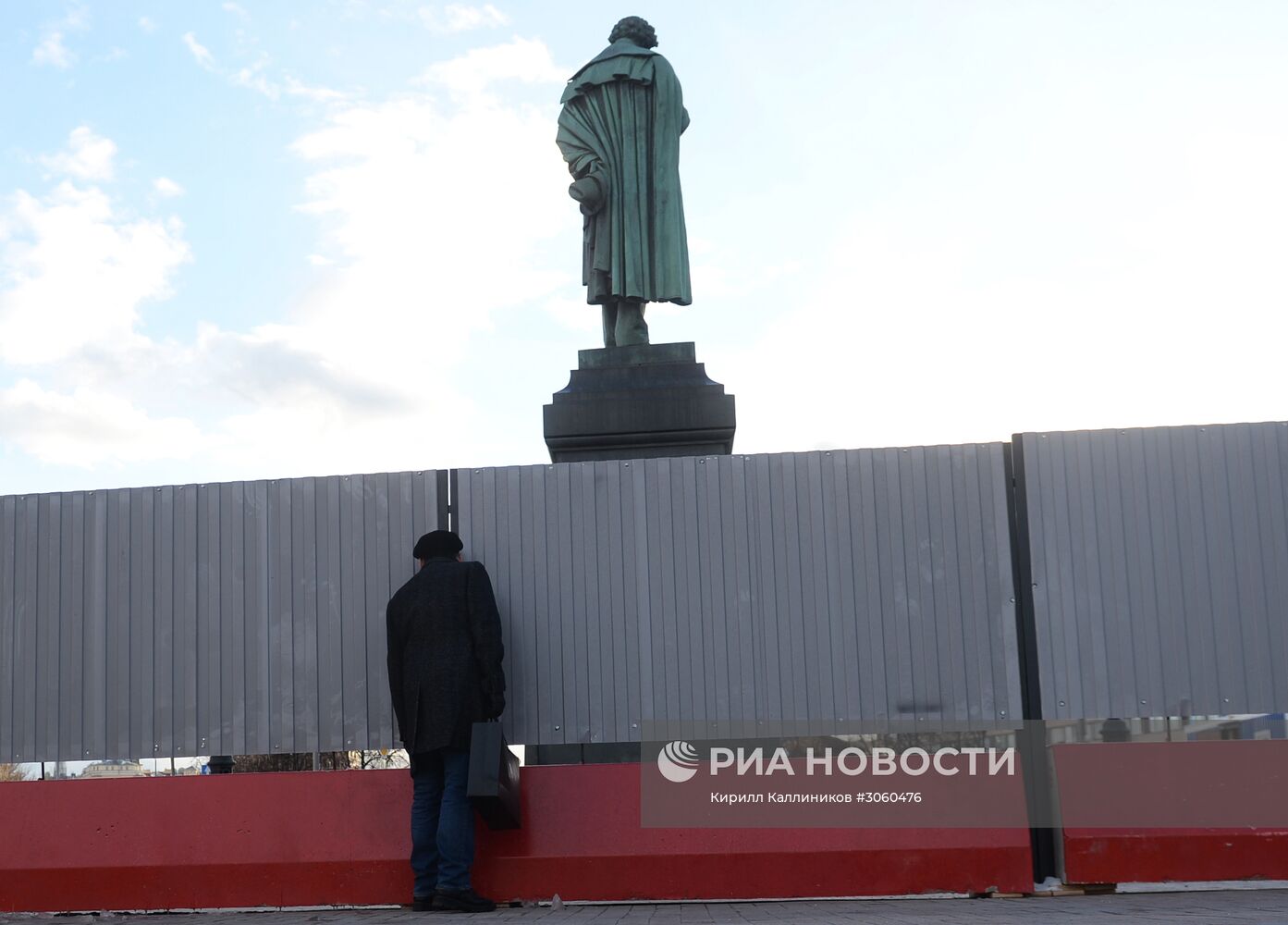 Реставрация памятника А.С. Пушкину началась в Москве