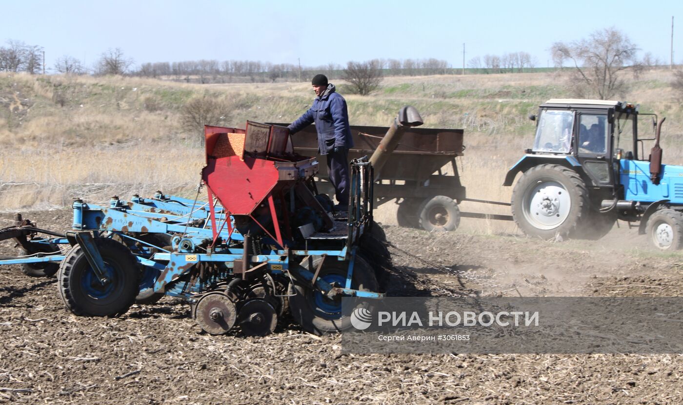 Начало посевных работ в Донецкой области