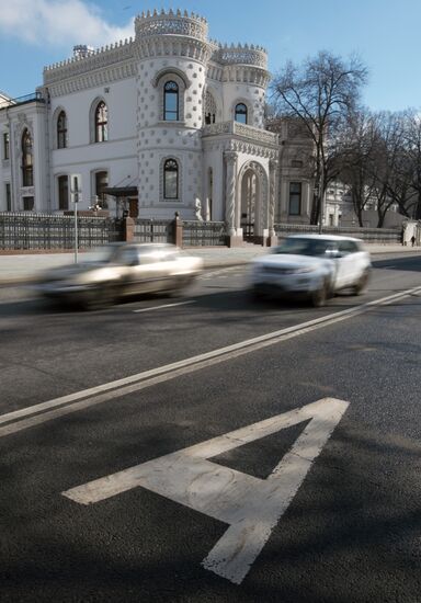 Открытие новой выделенной полосы в центре Москвы