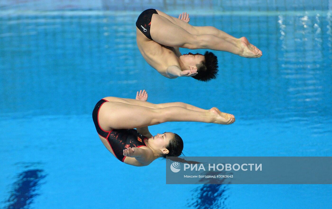 Прыжки в воду. Мировая серия FINA. Третий день