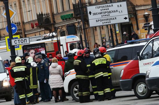 Взрыв в метро в Санкт-Петербурге