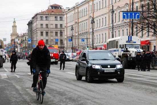 Взрыв в метро в Санкт-Петербурге