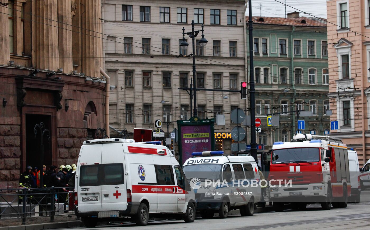 Взрыв в метро в Санкт-Петербурге