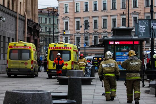 Взрыв в метро в Санкт-Петербурге