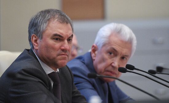 Расширенное заседание совета Госдумы РФ с участием мэра Москвы С. Собянина