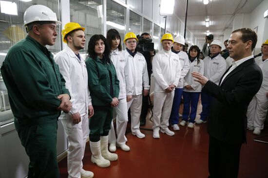 Рабочая поездка премьер-министра РФ Д. Медведева в Тамбовскую область