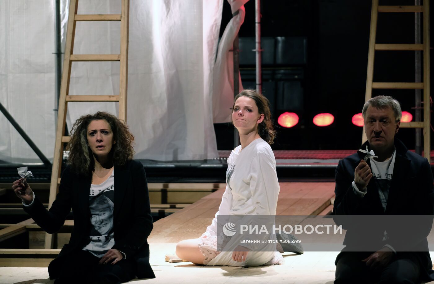 Прогон спектакля "Гамлет" в рамках фестиваля "Золотая Маска"