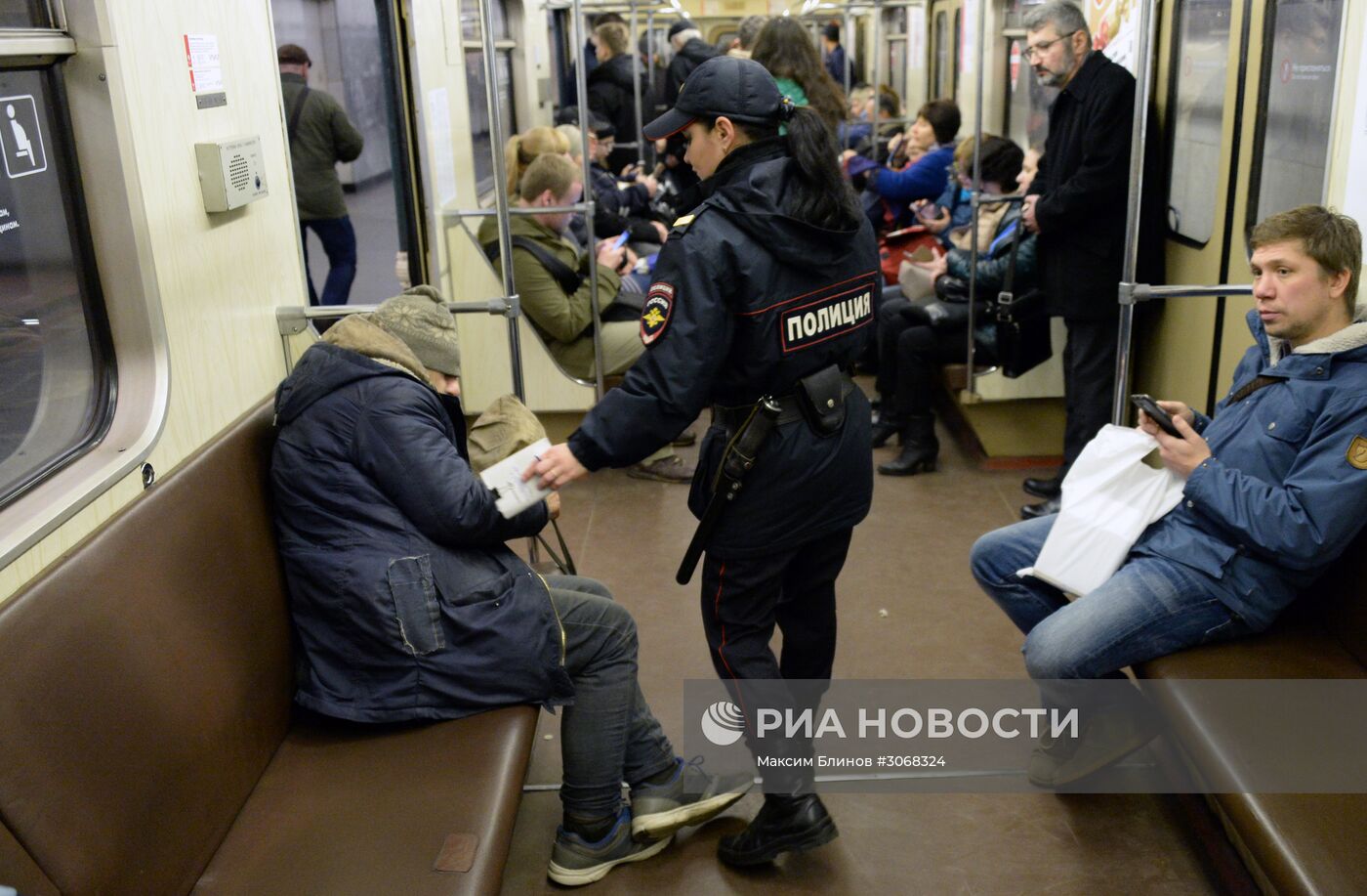 Меры безопасности в московском метро | РИА Новости Медиабанк