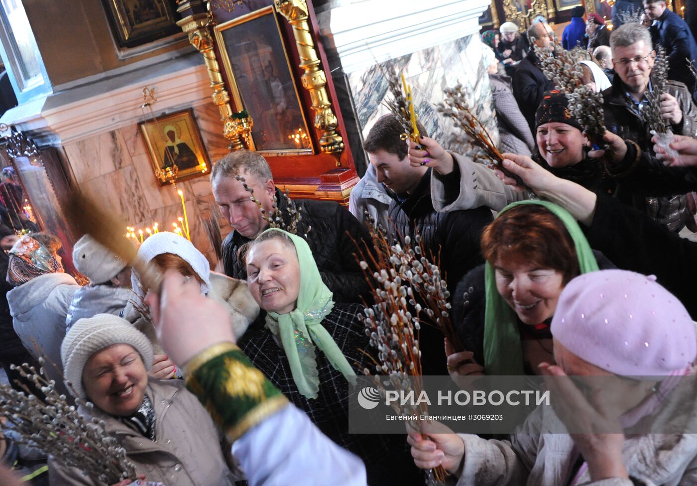 Вербное Воскресенье в городах России