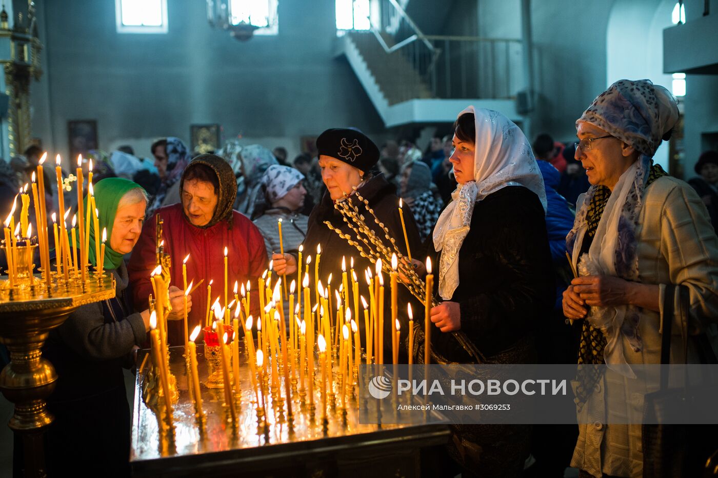 Вербное воскресенье в городах России