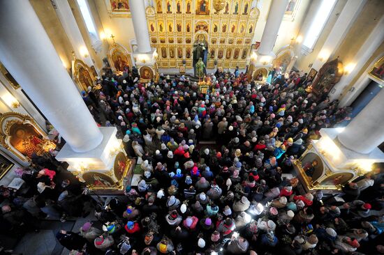 Вербное Воскресенье в городах России