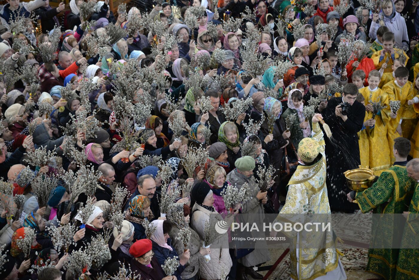 Вербное Воскресенье в городах России