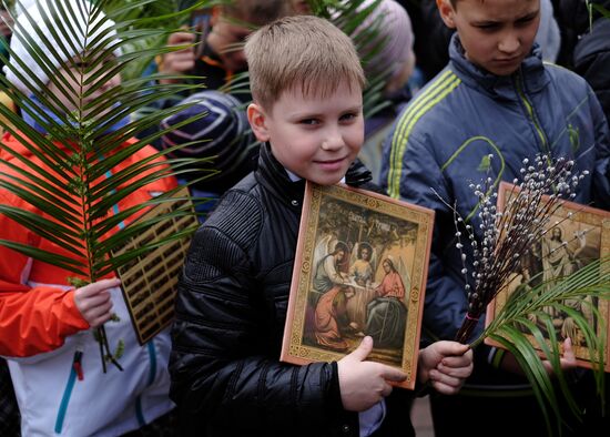 Вербное Воскресенье в городах России