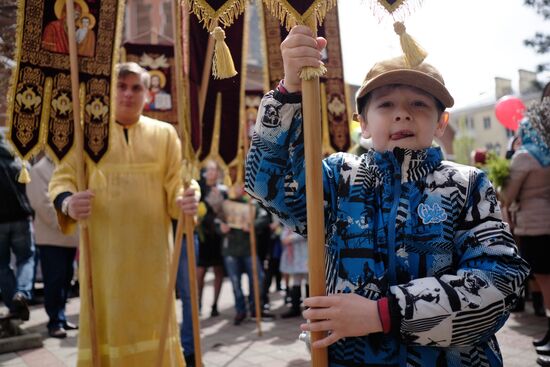 Вербное Воскресенье в городах России