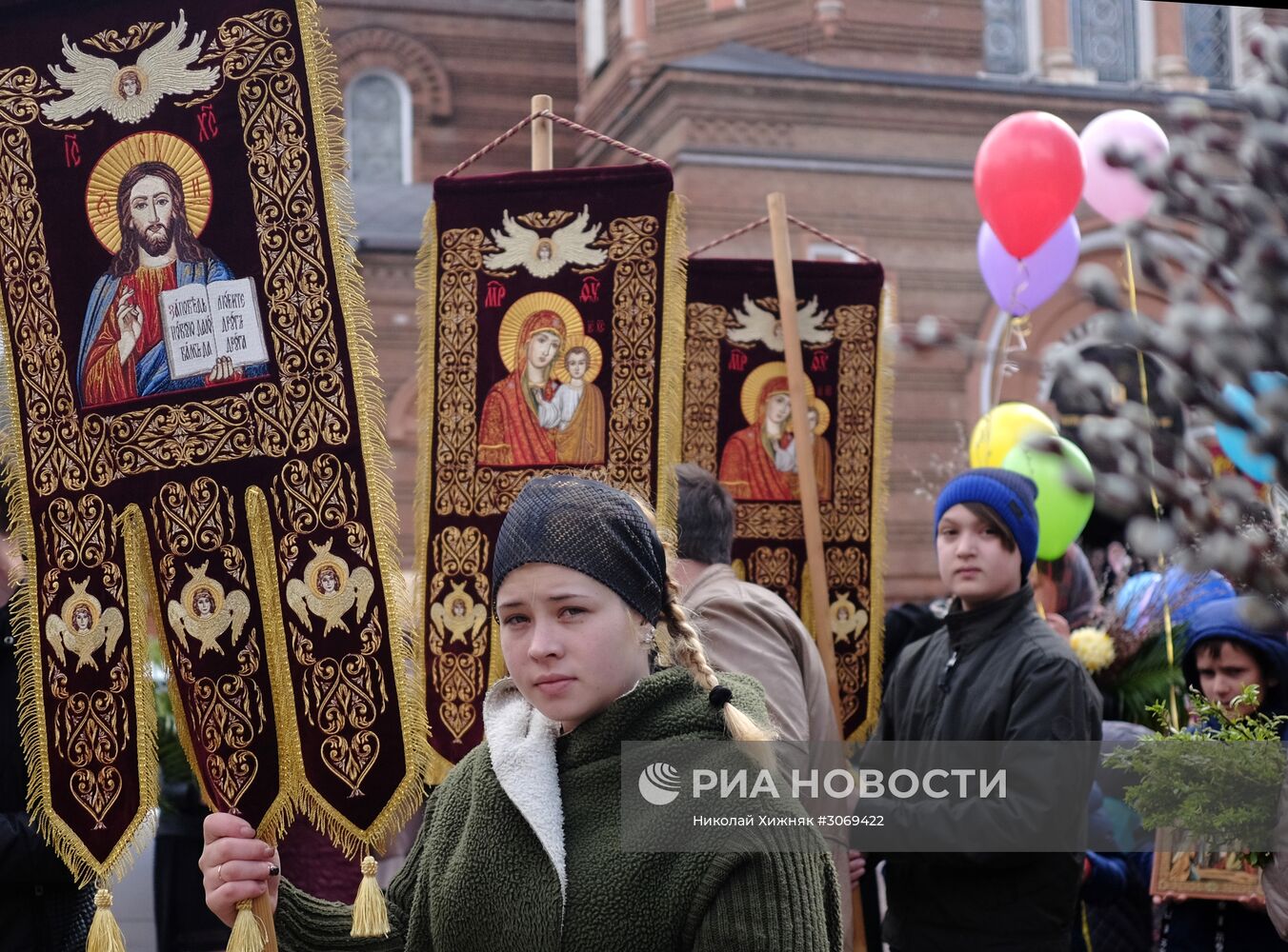 Вербное Воскресенье в городах России