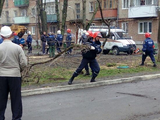 Взрыв в жилом доме в Таганроге