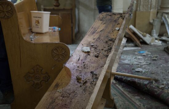 Взрыв прогремел в церкви Святого Георгия в египетском городе Танта