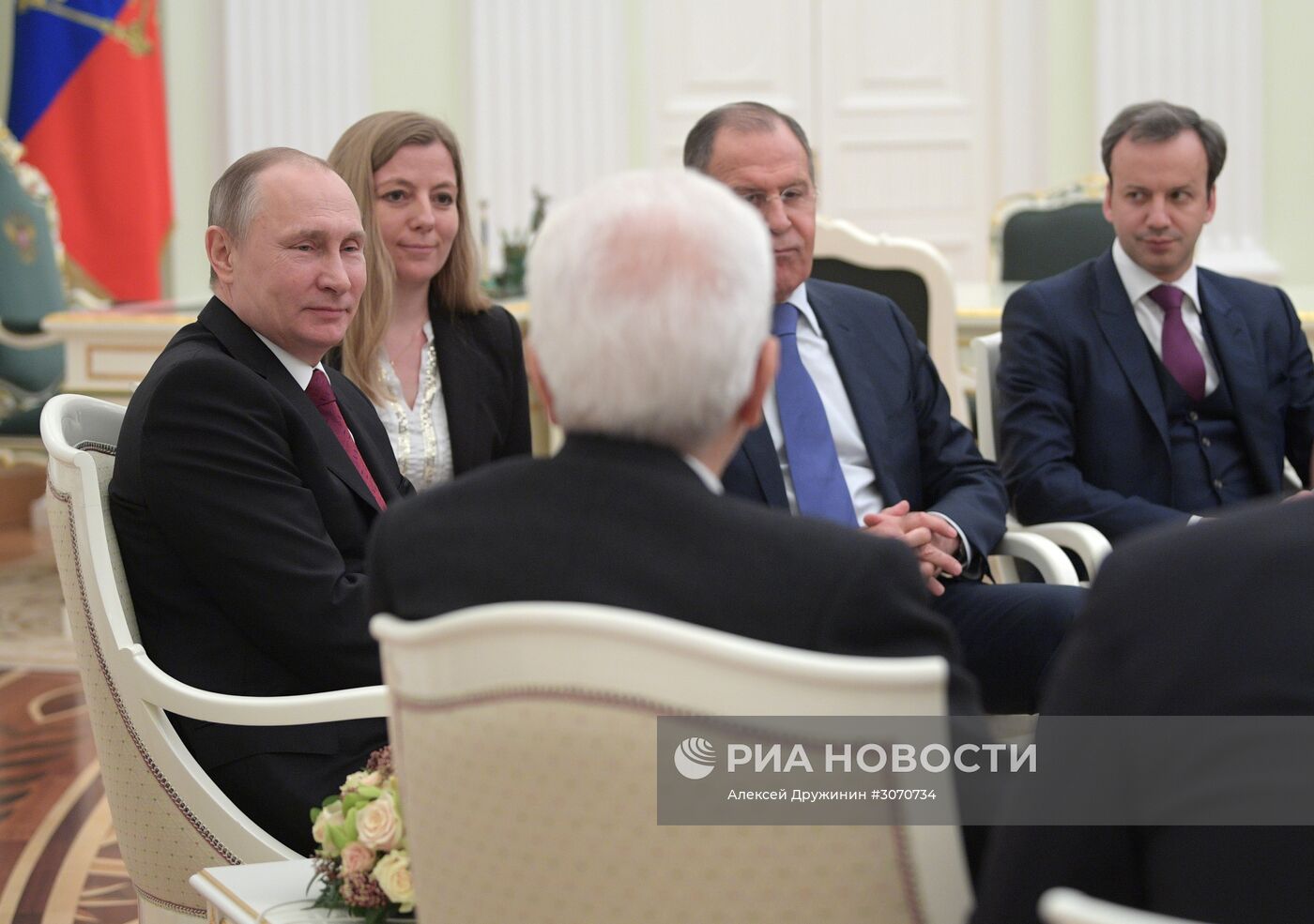 Рабочая встреча президента РФ В. Путина с президентом Италии С. Маттареллой