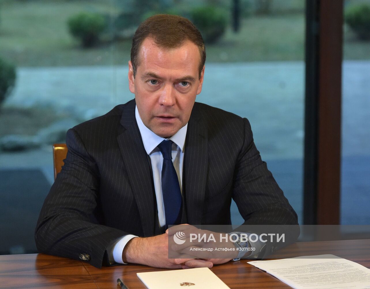 Встреча премьер-министра РФ Д. Медведева с руководством фракции "Единая Россия" в Госдуме РФ
