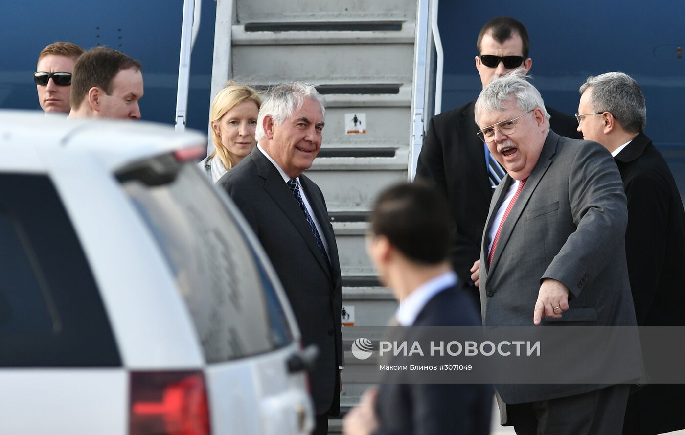 Госсекретарь США Р. Тиллерсон прибыл с рабочим визитом в РФ