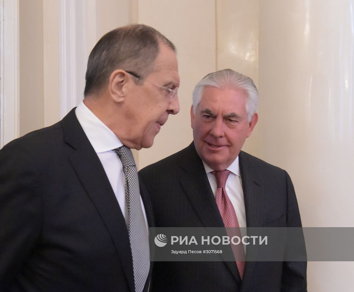 Переговоры министра иностранных дел РФ С. Лаврова и госсекретаря США Р. Тиллерсона
