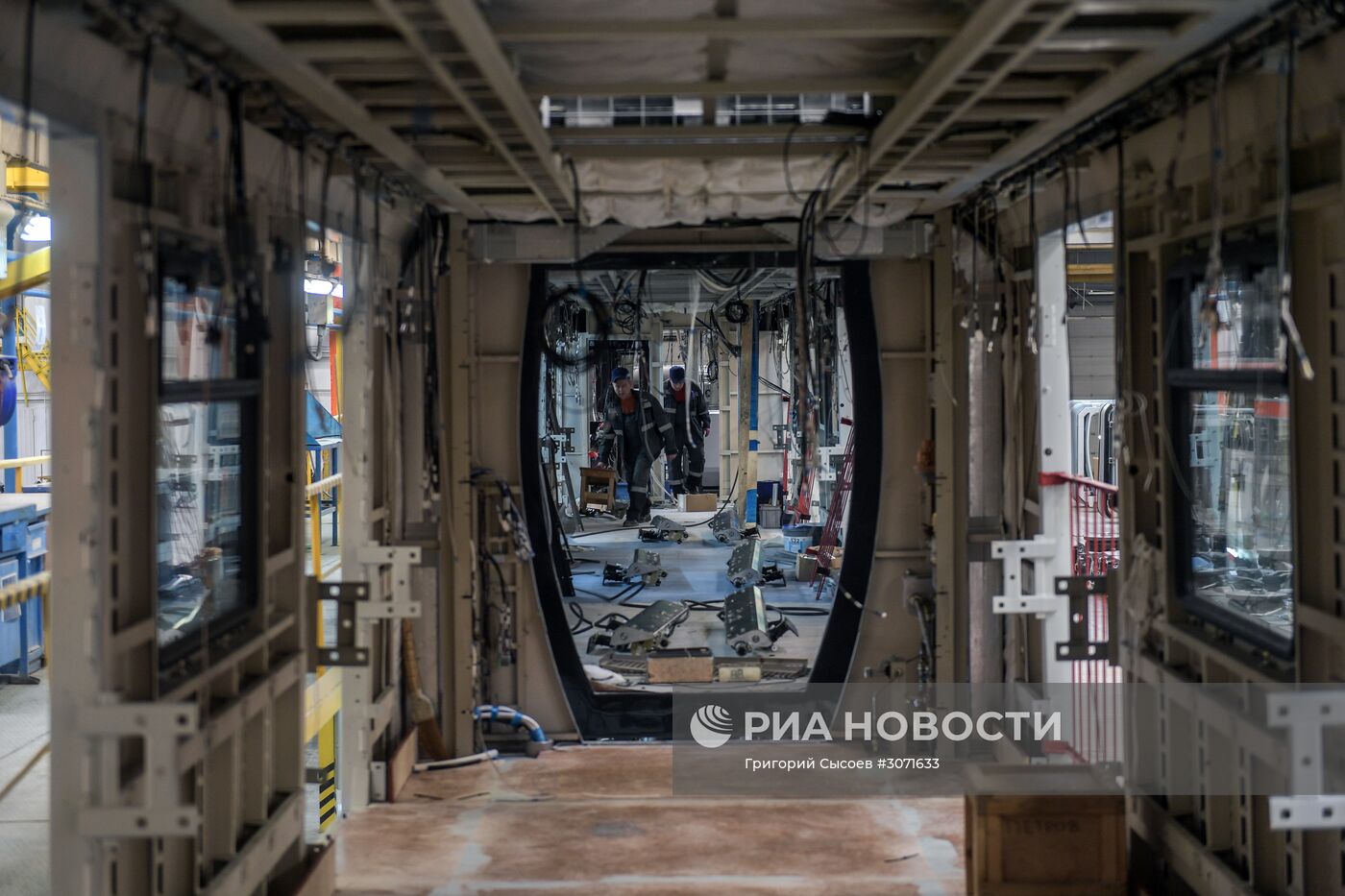 Производство новейших вагонов метрополитена "Москва"