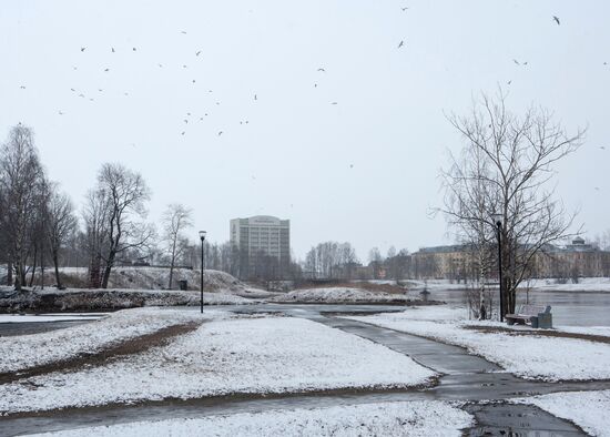 Снег в Петрозаводске