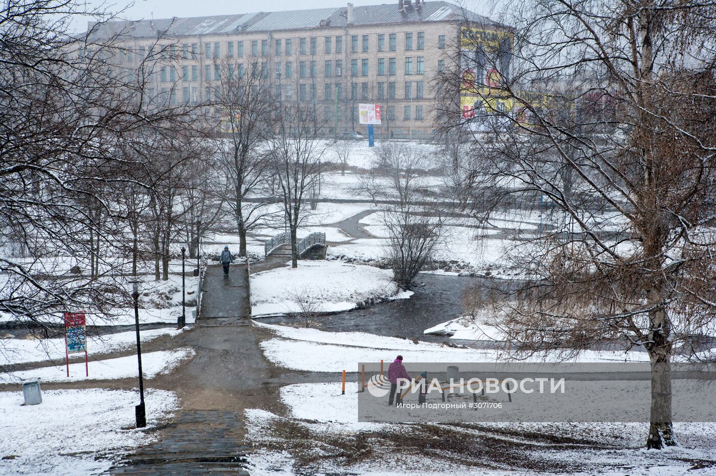 Снег в Петрозаводске