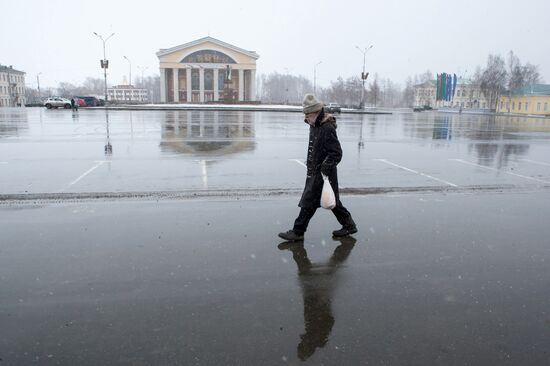 Снег в Петрозаводске