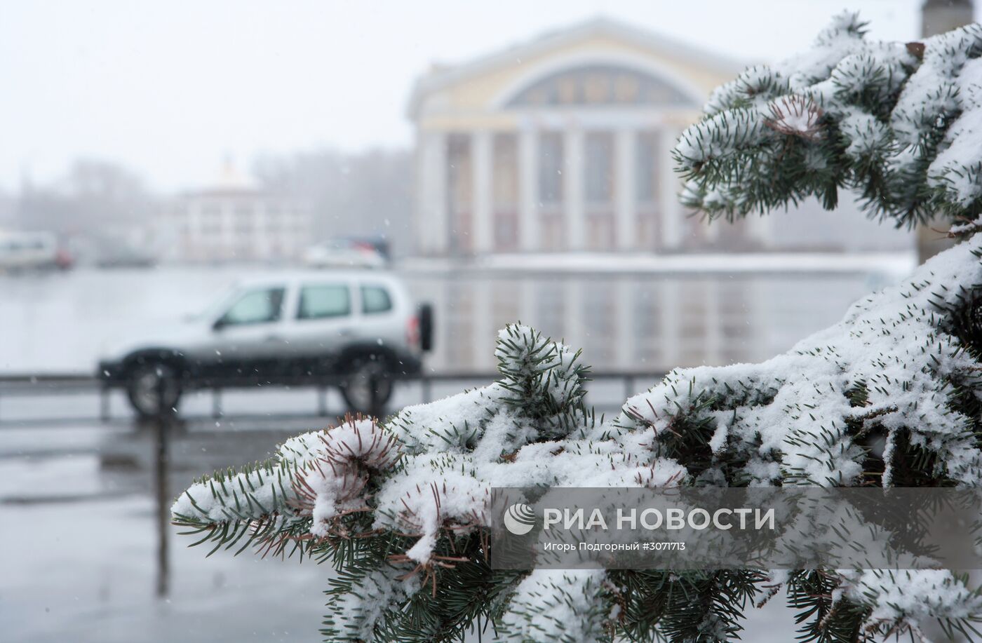 Снег в Петрозаводске