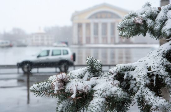 Снег в Петрозаводске