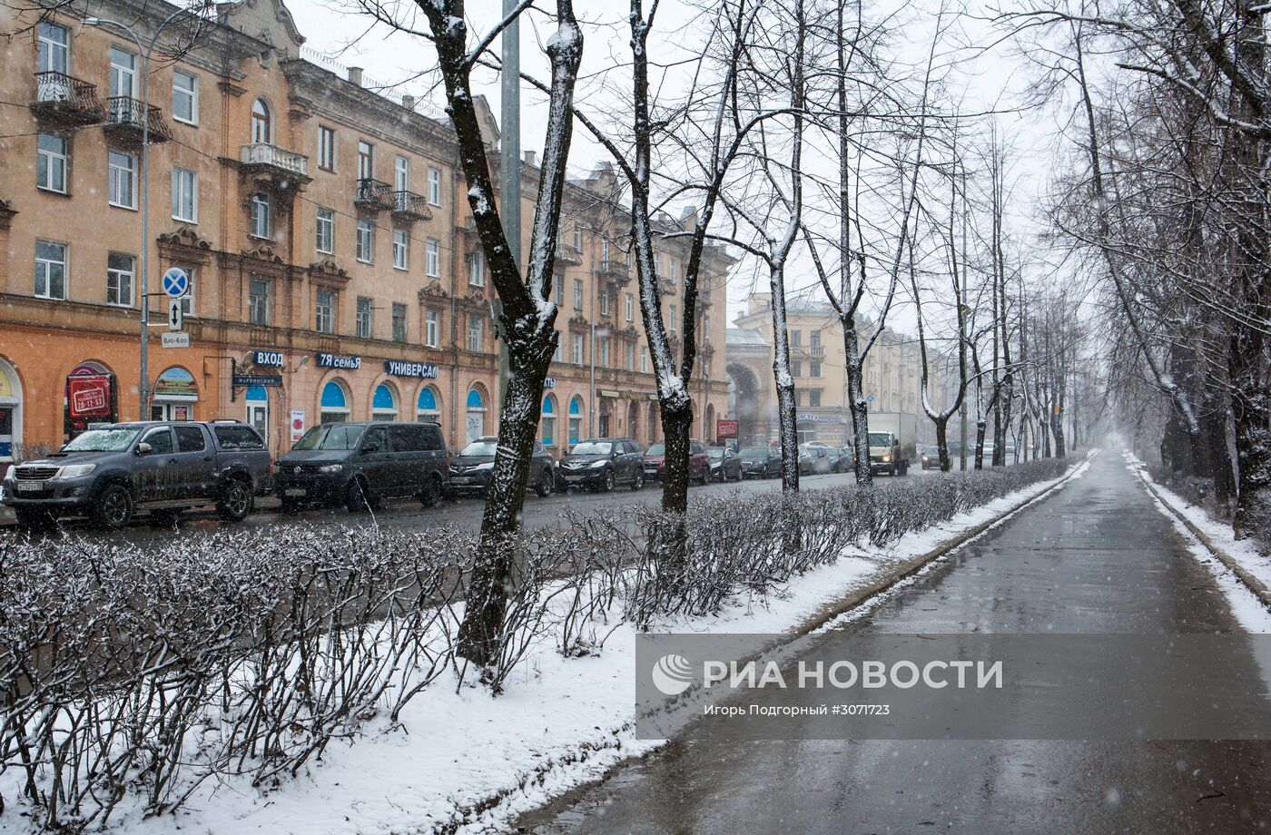 Снег в Петрозаводске