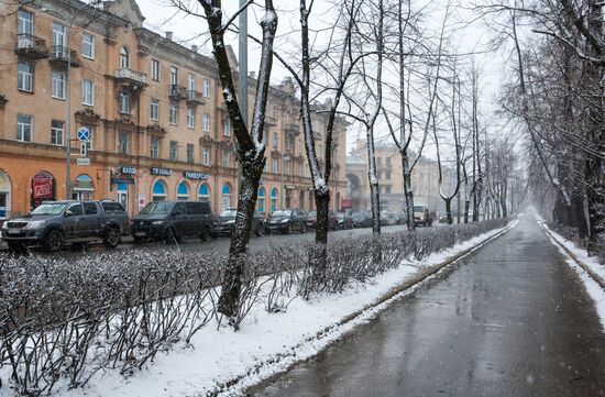 Снег в Петрозаводске