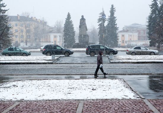 Снег в Петрозаводске