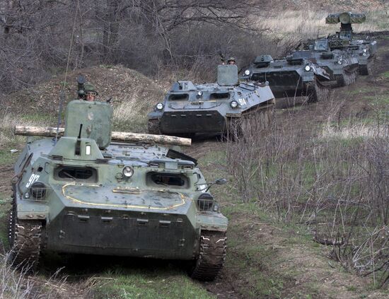 Военные учения Народной милиции ЛНР