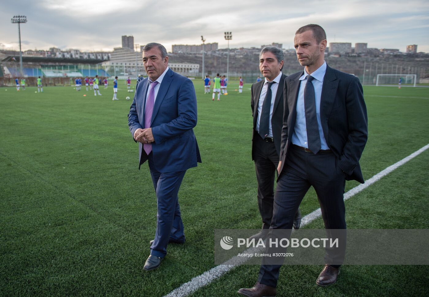 Визит президента УЕФА А. Чеферина в Армению